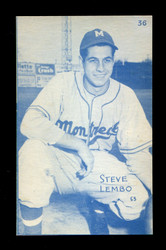 1953 STEVE LEMBO CANADIAN EXHIBITS #36 MONTREAL *028