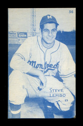 1953 STEVE LEMBO CANADIAN EXHIBITS #36 MONTREAL *046