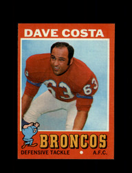 1971 DAVE COSTA TOPPS #164 BRONCOS *R4520