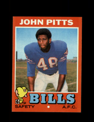 1971 JOHN PITTS TOPPS #163 BILLS *G3948