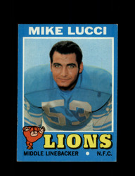 1971 MIKE LUCCI TOPPS #105 LIONS *9842
