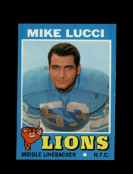 1971 MIKE LUCCI TOPPS #105 LIONS *9882