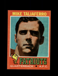 1971 MIKE TALIAFERRO TOPPS #259 PATRIOTS *9883