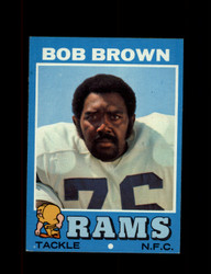 1971 BOB BROWN TOPPS #16 RAMS *6294