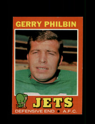 1971 GERRY PHILBIN TOPPS #98 JETS *G8365