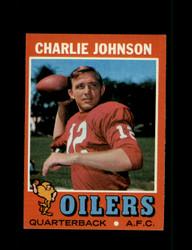 1971 CHARLIE JOHNSON TOPPS #85 OILERS *G8372