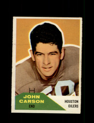 1960 JOHN CARSON FLEER #107 OILERS *G8463