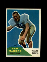 1960 SAM MCCORD FLEER #67 RAIDERS *G8484