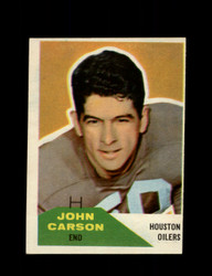 1960 JOHN CARSON FLEER #107 OILERS *G8532