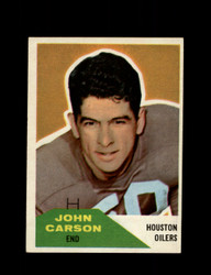 1960 JOHN CARSON FLEER #107 OILERS *G8533