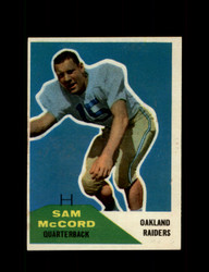 1960 SAM MCCORD FLEER #67 RAIDERS *G8550