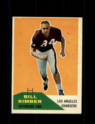 1960 BILL KIMBER FLEER #121 CHARGERS *G8572