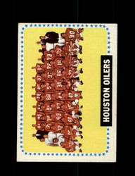 1964 HOUSTON OILERS TOPPS #88 TEAM CARD *G8598