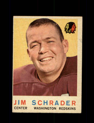 1959 JIM SCHRADER TOPPS #134 REDSKINS *G8642