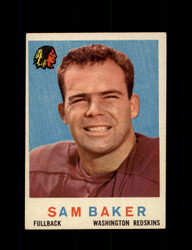 1959 SAM BAKER TOPPS #175 REDSKINS *G8653