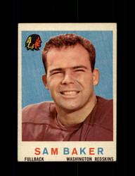 1959 SAM BAKER TOPPS #175 REDSKINS *G8654