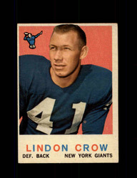 1959 LINDON CROW TOPPS #156 GIANTS *G8660