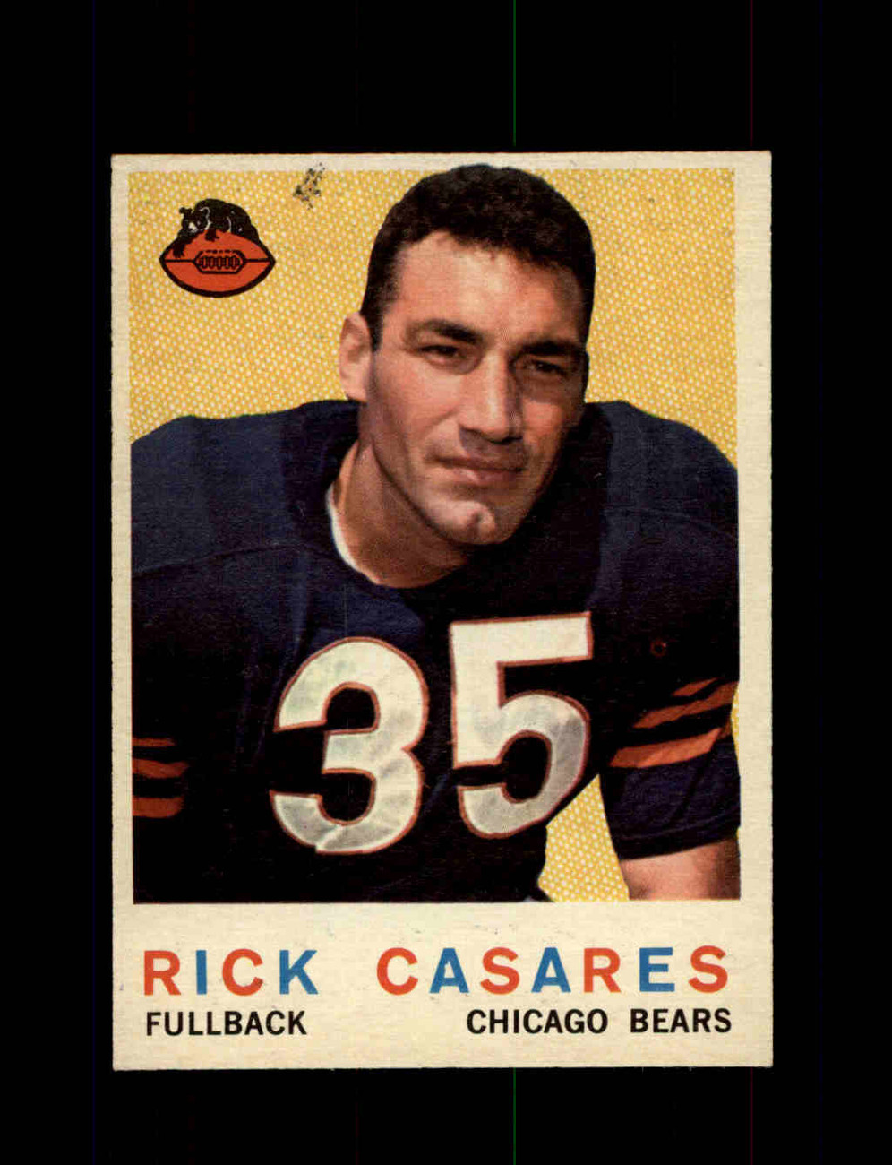 1958 Topps Football #53 Rick Casares, Chicago Bears, Good