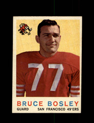 1959 BRUCE BOSLEY TOPPS #166 49ERS *G8697