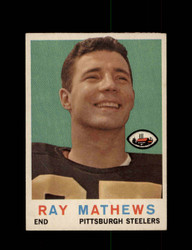 1959 RAY MATTHEWS TOPPS #11 STEELERS *G8701