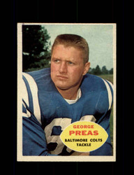 1960 GEORGE PREAS TOPPS #6 COLTS *R2299
