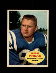 1960 GEORGE PREAS TOPPS #6 COLTS *R2300