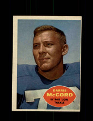 1960 DARRIS MCCORD TOPPS #45 LIONS *8125