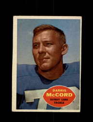 1960 DARRIS MCCORD TOPPS #45 LIONS *8109