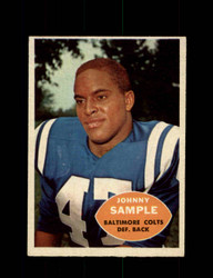 1960 JOHNNY SAMPLE TOPPS #9 COLTS *8024
