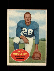 1960 DAVE MIDDLETON TOPPS #43 LIONS *R2368