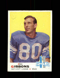 1969 JIM GIBBONS TOPPS #189 LIONS *G8957