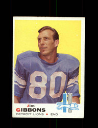 1969 JIM GIBBONS TOPPS #189 LIONS *G8958