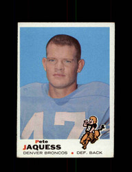 1969 PETE JAQUESS TOPPS #261 BRONCOS *G8998
