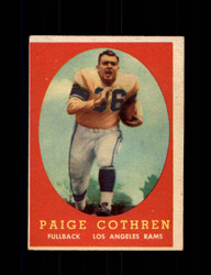 1958 PAIGE COTHREN TOPPS #92 RAMS *G5481