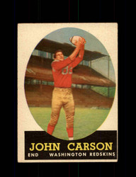 1958 JOHN CARSON TOPPS #47 REDSKINS *G5488