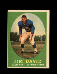 1958 JIM DAVID TOPPS #13 LIONS *G5502