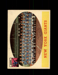 1958 NEW YORK GIANTS TOPPS #61 TEAM CARD *G5544