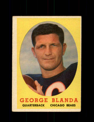 1958 GEORGE BLANDA TOPPS #129 BEARS *G5552