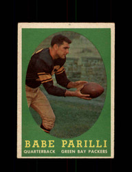 1958 BABE PARILLI TOPPS #118 PACKERS *R1464
