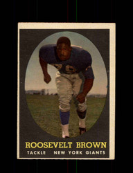 1958 ROOSEVELT BROWN TOPPS #102 GIANTS *G4642