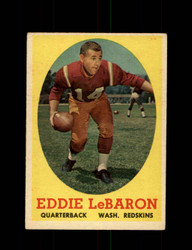 1958 EDDIE LEBARON TOPPS #112 REDSKINS *G4396