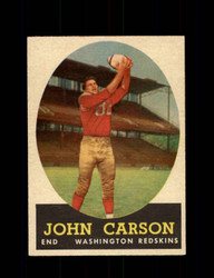 1958 JOHN CARSON TOPPS #47 REDSKINS *G3147