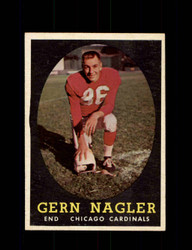 1958 GERN NAGLER TOPPS #60 CARDINALS *3615