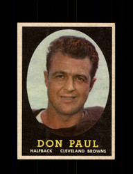 1958 DON PAUL TOPPS #91 BROWNS *G8026