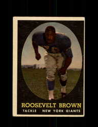 1958 ROOSEVELT BROWN TOPPS #102 GIANTS *G6372