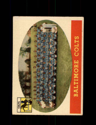1958 BALTIMORE COLTS TOPPS #110 TEAM CARD *8746