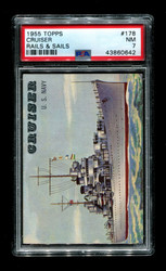 1955 Doeskin Topps Rails deals And Sails Card #101 EX+ Joshua Rhodes Steam Engine