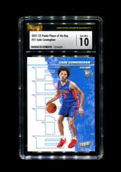 2021 CADE CUNNINGHAM PANINI PLAYER OF THE DAY #51 ROOKIE CSG 10