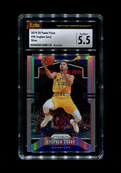 2019 STEPHEN CURRY PRIZM #98 SILVER WARRIORS CSG 5.5