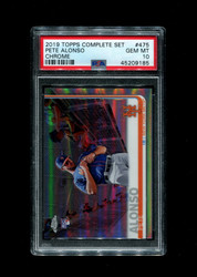 2019 PETE ALONSO TOPPS COMPLETE SET #475 METS PSA 10